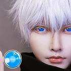 Линзы контактные цветные, голубые, зеленые, розовые, 1 пара