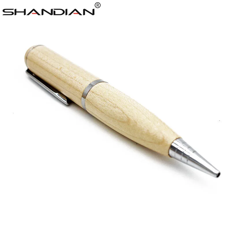 Ручка шариковая SHANDIAN деревянная с подарочной коробкой флэш-накопитель usb флешка 4