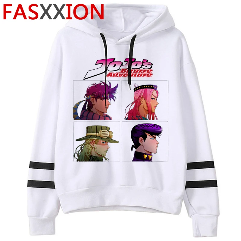 

jojo bizarre adventure hoodies men harajuku 2021 anime printed male pullover harajuku graphic