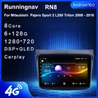 Автомобильный мультимедийный стерео проигрыватель, GPS-навигация, радио, 4G Android 10,1 для MITSUBISHI PAJERO SportL2002006 + Triton2008 + PAJERO 2010