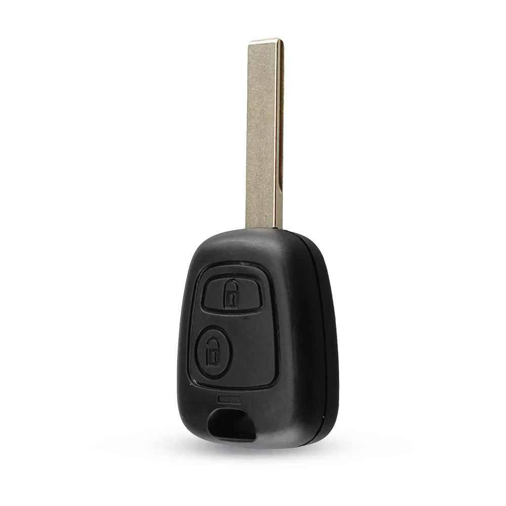 KEYYOU 15X 2 кнопки автомобильный Стайлинг чехол для ключа пустая на боковой стороне