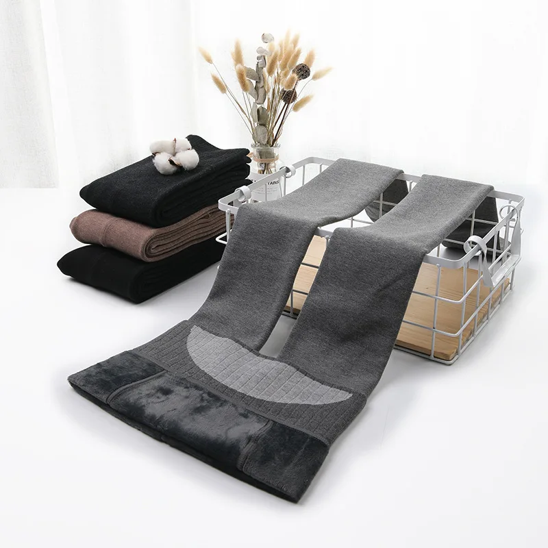 2020 зимние теплые флисовые плотные колготки женские хлопковые с высокой талией