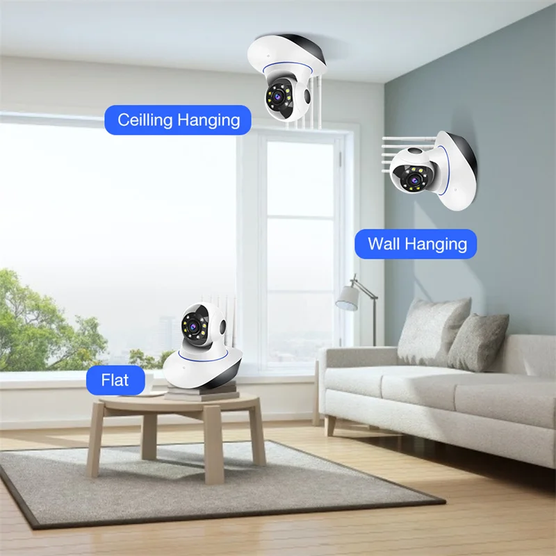 sdeter 5g 2 4g wifi yilot app baby monitor indoor wifi camera video surveillance camera 5mp 3mp 1080p security camera 5x zoom free global shipping