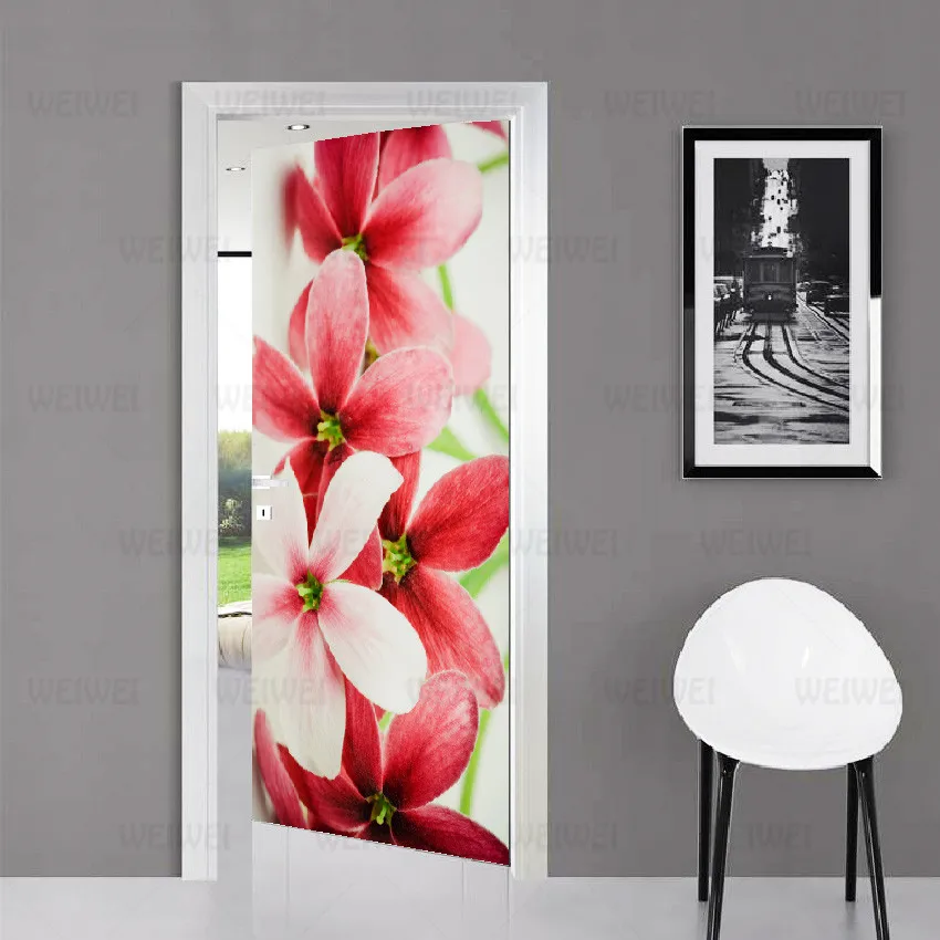 3D дверь украшения обои современного дизайна наклейка самоклеящаяся