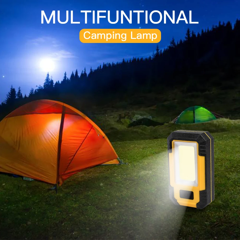 

Led Portable Work Light Super Bright 30W LED Emergency Light Rechargeable Outdoor Waterproof COB Camping Lamp