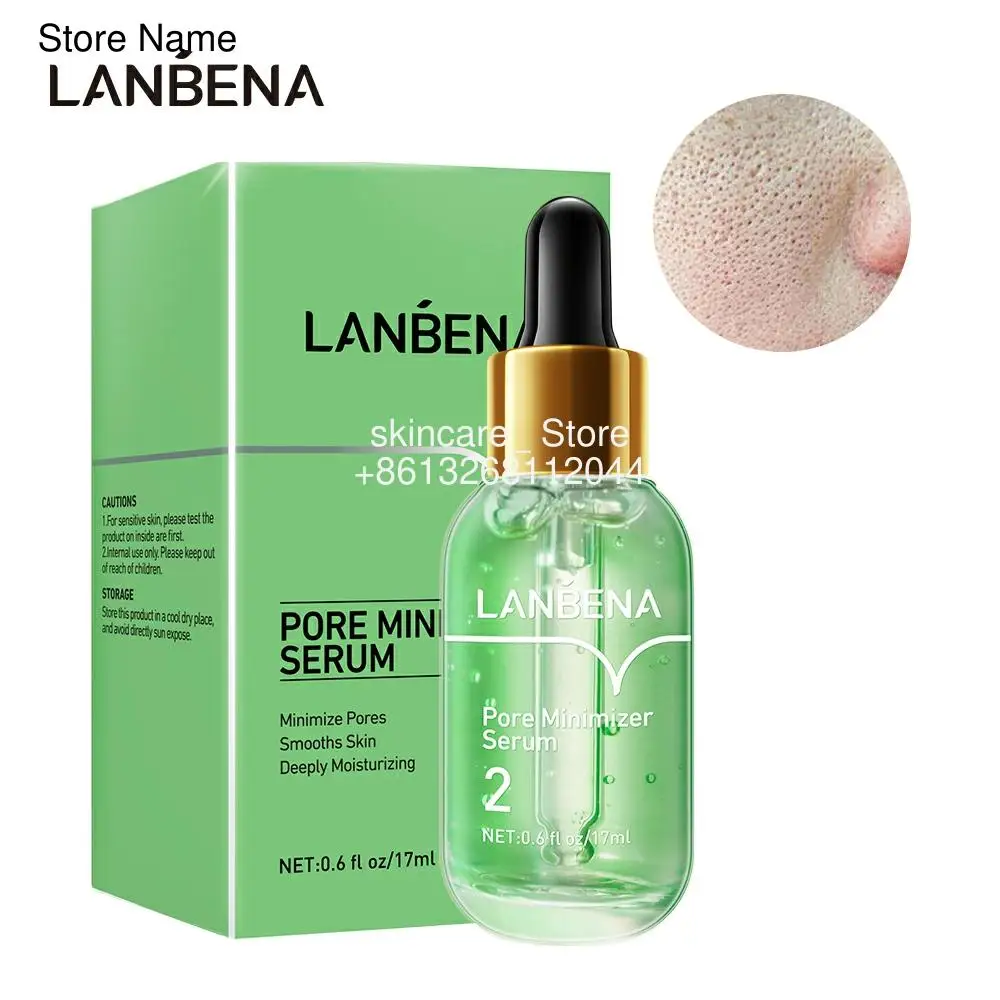 

LANBENA Pore Minimizer Serum Skin Care Shrink Pores Peeling Acne Treatment Refining Essence Deep Cleaning Smooth Relieve Dryness