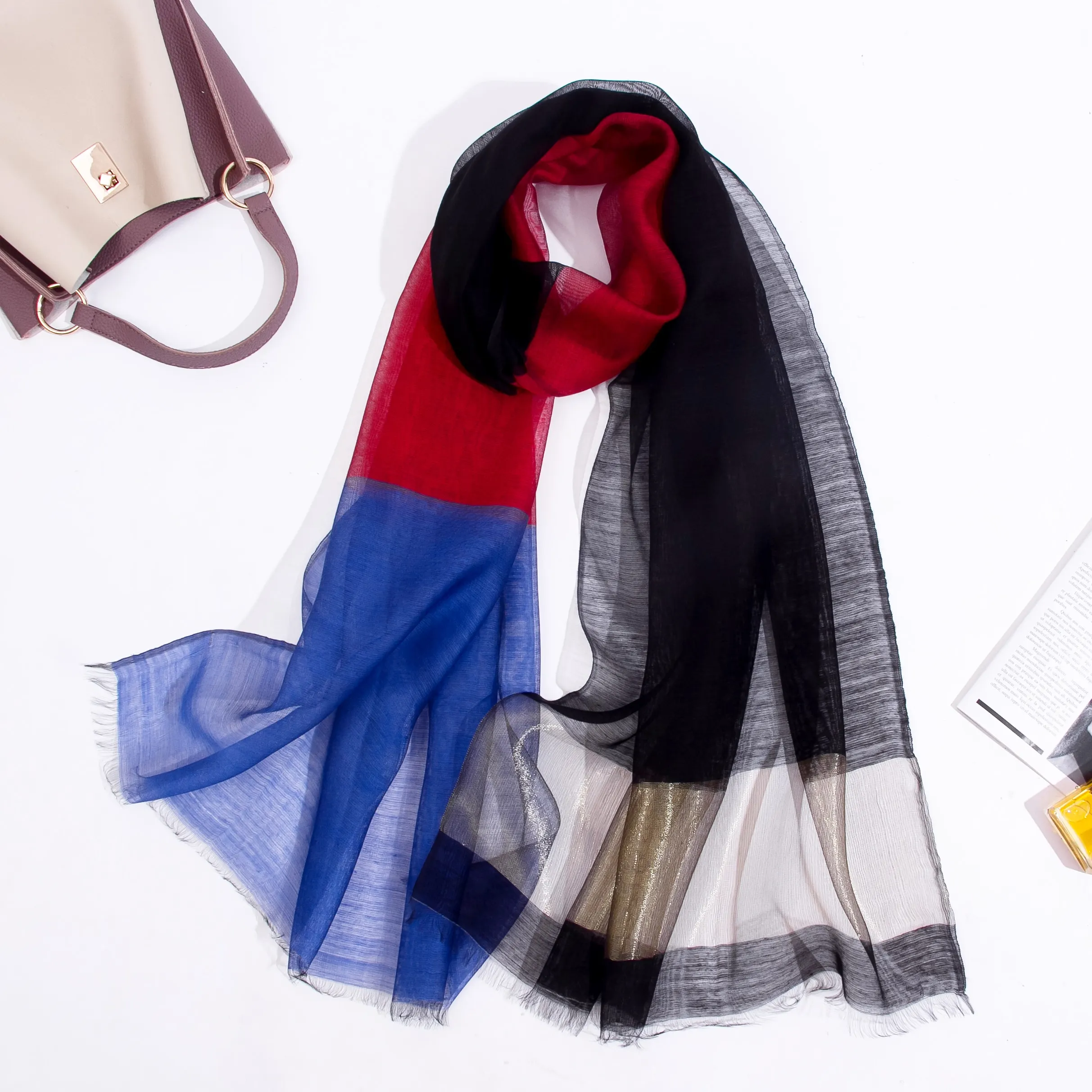 Шарф женский Шелковый кашемировый Осень-зима 2019 |