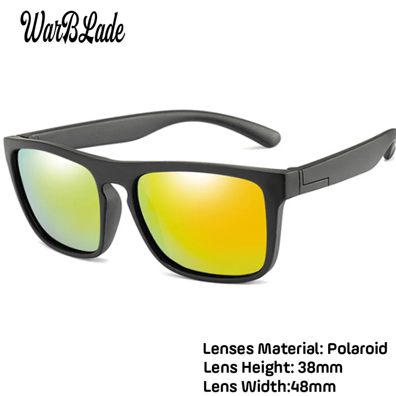Модные поляризованные детские солнцезащитные очки WarBlade для мальчиков и девочек
