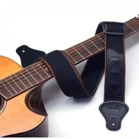 adjustable pure cotton guitar strap for acoustic electric bass guitar 3 colors optional with plectrums pocket