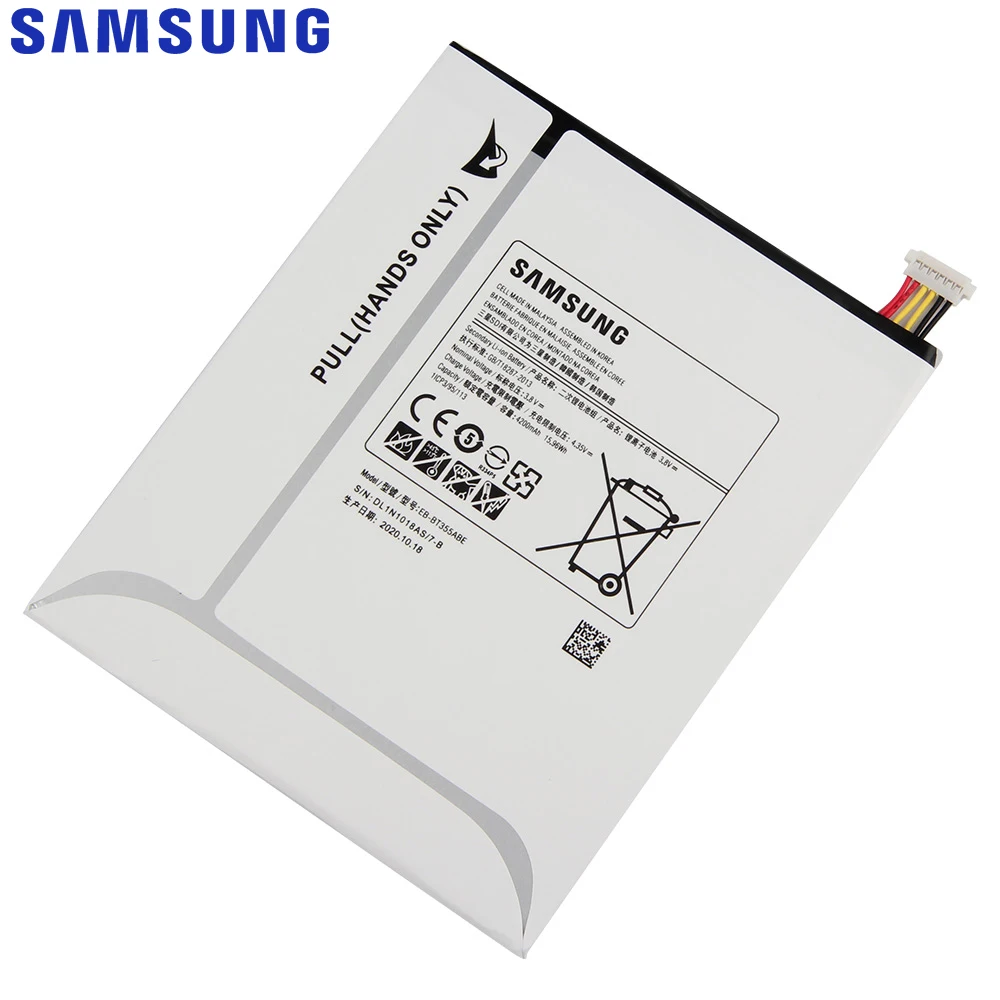 SAMSUNG оригинальный аккумулятор EB BT355ABE BT355ABA для Samsung GALAXY TabA 8 0 Tab5 SM T355 T350 P350 P355C