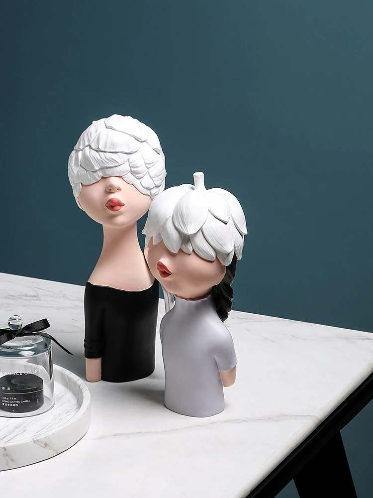 Скандинавские Ins модные полимерные птицы для девочек милые статуэтки статуя дома