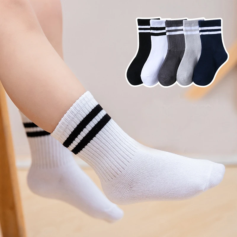 

EuerDoDo 5pairs/lot Baby Socks Cotton Socks For Girls Boys Breathable Children's Socks School Casual Autumn Winter Clothes