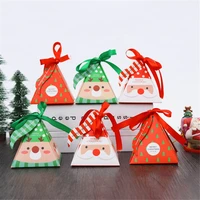 30pcs xmas gift packaging boxes christmas candy box paper gift boxes xmas party decoration supplies kids birthday favors box