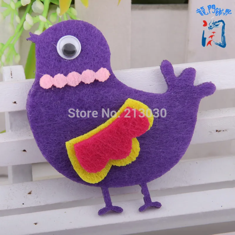 Детская заколка для волос с милым мультяшным птичьим орнаментом заколки ручной