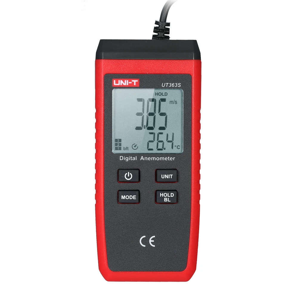 UNI-T UT363S Mini LCD Digital Anemometer Handheld Wind Speed Meter Air Velocity Temperature Tester | Инструменты