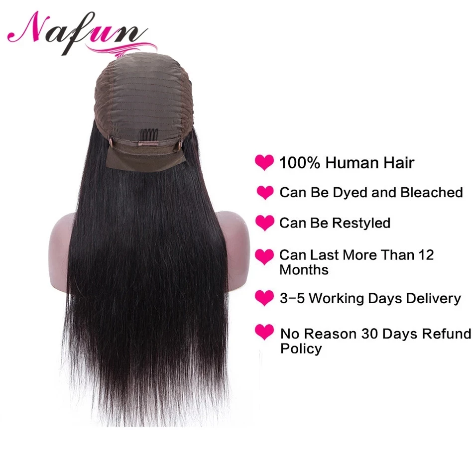 Накладные волосы NAFUN 13x4 накладные человеческие на шнурке малазийские не remy