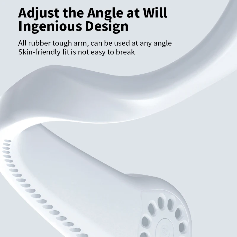 Портативный мини вентилятор для шеи с usb портом перезаряжаемый аккумулятор