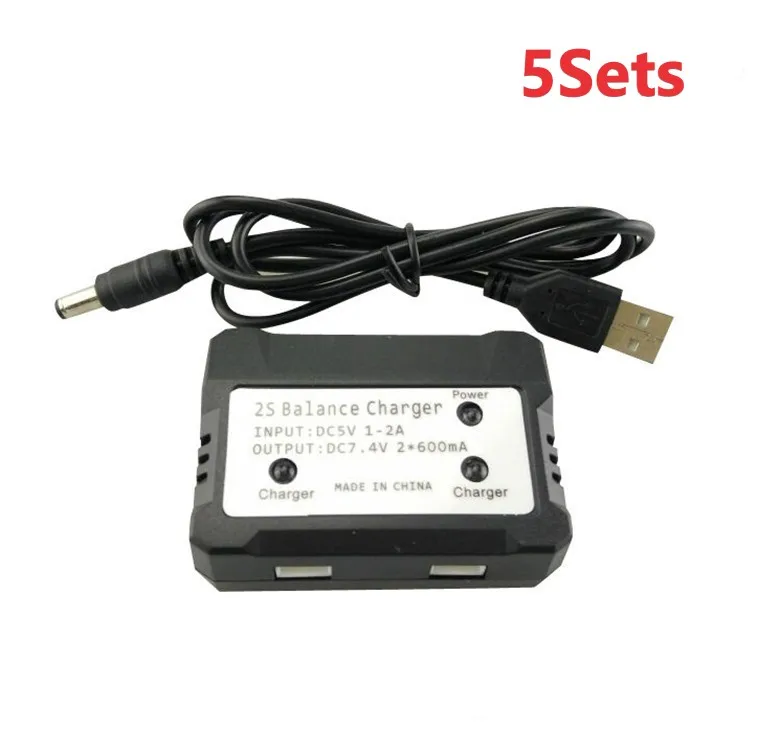 5 комплектов зарядное устройство для литиевого аккумулятора 7 4 В 2 в 1 X8C X8G X8HW H501S