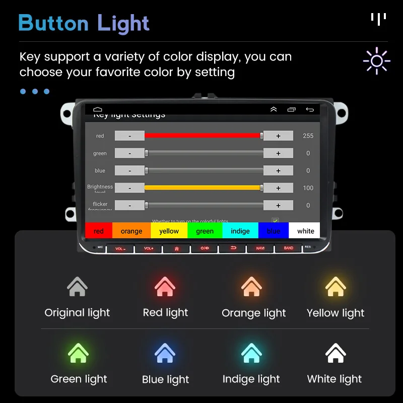 Android 11 Carplay 2 din Автомобильный Радио Видео плеер для Фольксваген Гольф Поло Tiguan CC