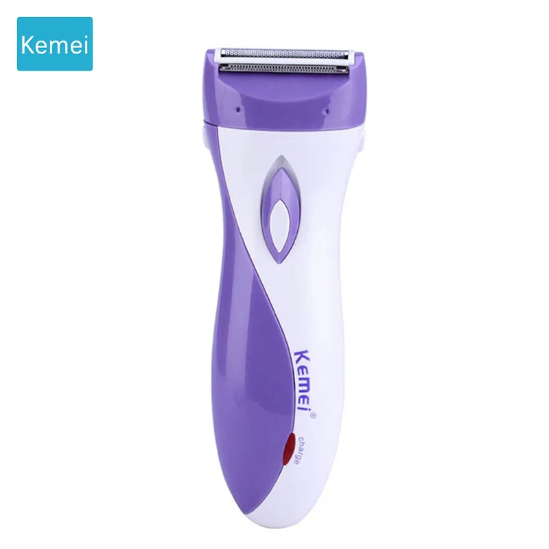 Kemei Женская бритва Перезаряжаемый для бритья и удаления волос водонепроницаемые