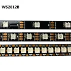 WS2812B WS2812 Светодиодная лента индивидуально Адресуемая умная светильник чернаябелая Водонепроницаемая печатная плата IP30IP65IP67 DC5V Светодиодная лента