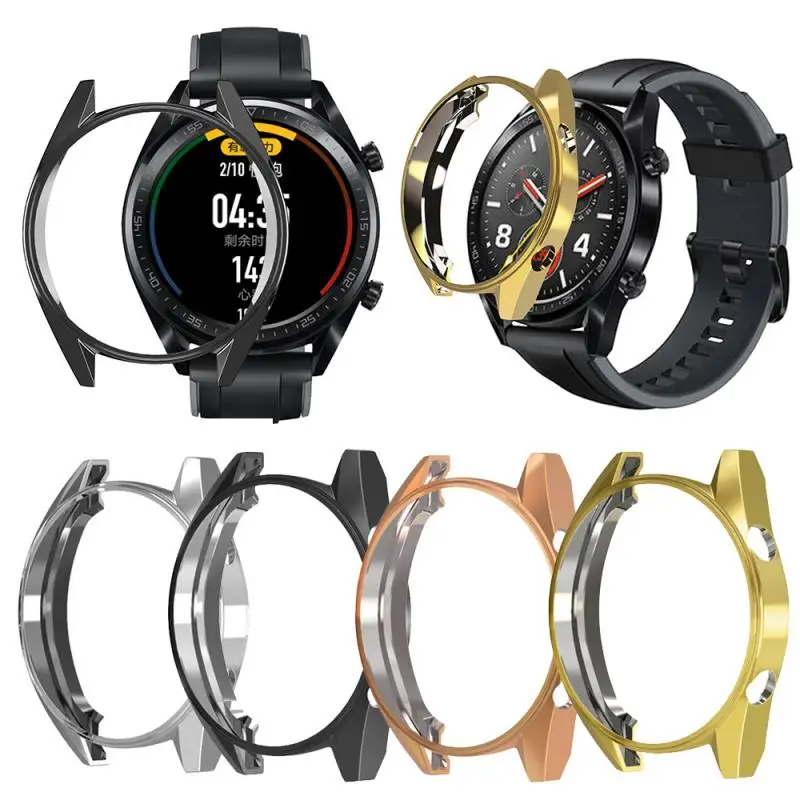 Тонкий защитный чехол для смарт-часов ТПУ тонкий Huawei Watch GT Корпус рамка |
