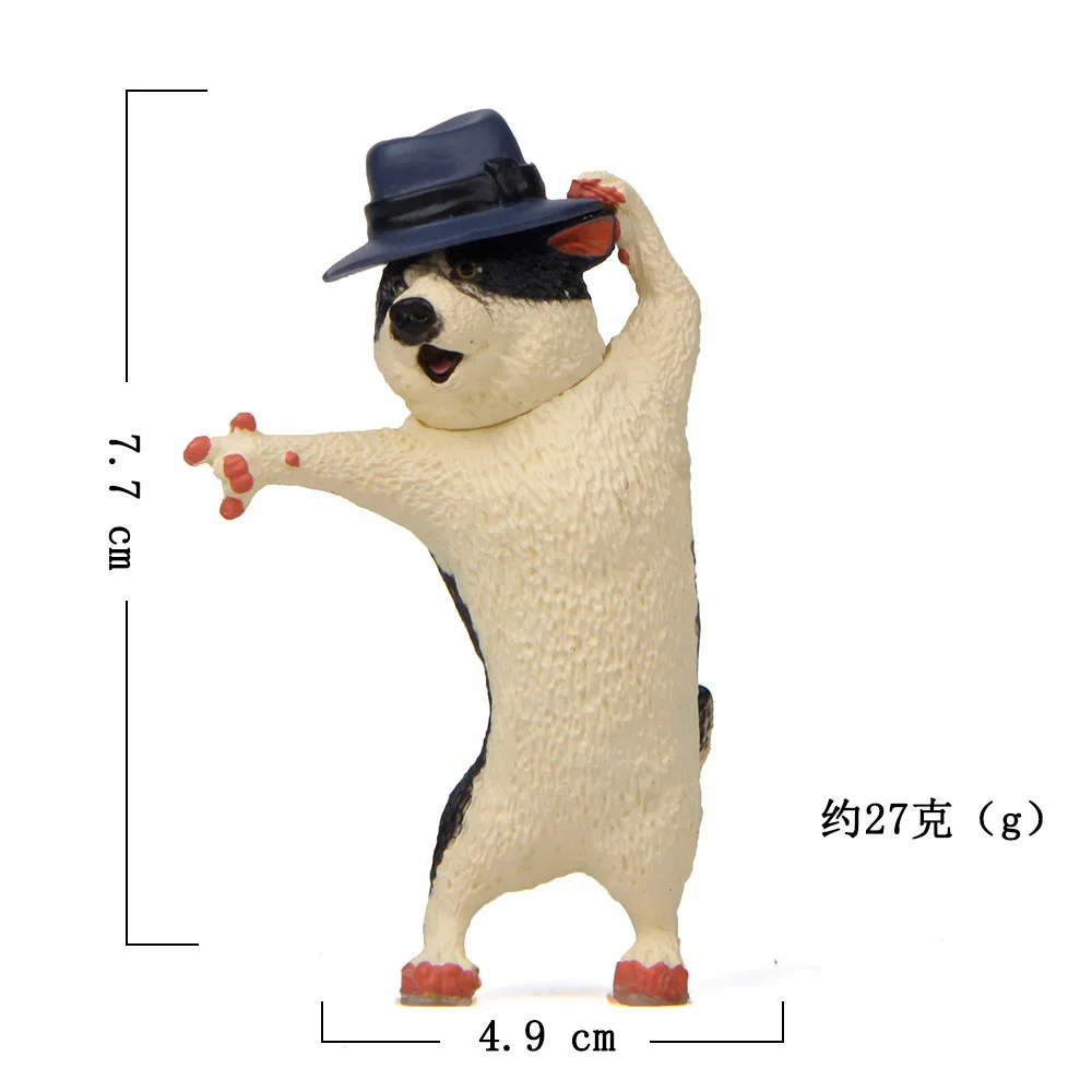 Креативный танцор космический шаг Шиба ину корги Хаски фигурка рабочего стола