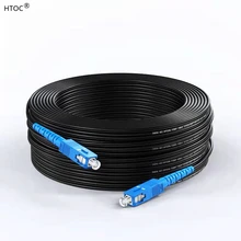 FTTH SC To SC Outdoor Drop Fiber Optic Cable Single Mode Single Fiber Fiber Optic Patch Cord  Cable