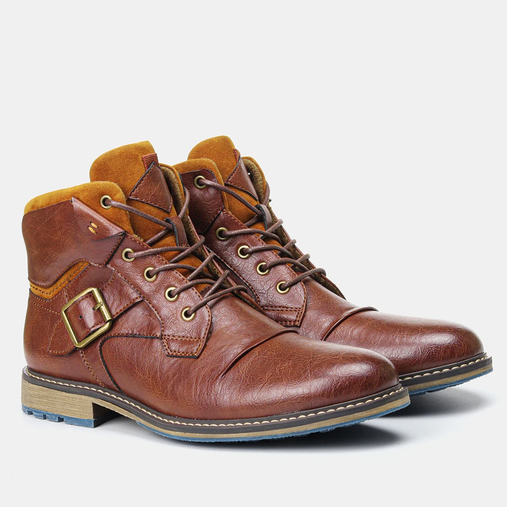 

Men's boots Wootten Brand men's casual shoes Retro Ankle boots Men's autumn footwear Couple boots #AL601C4