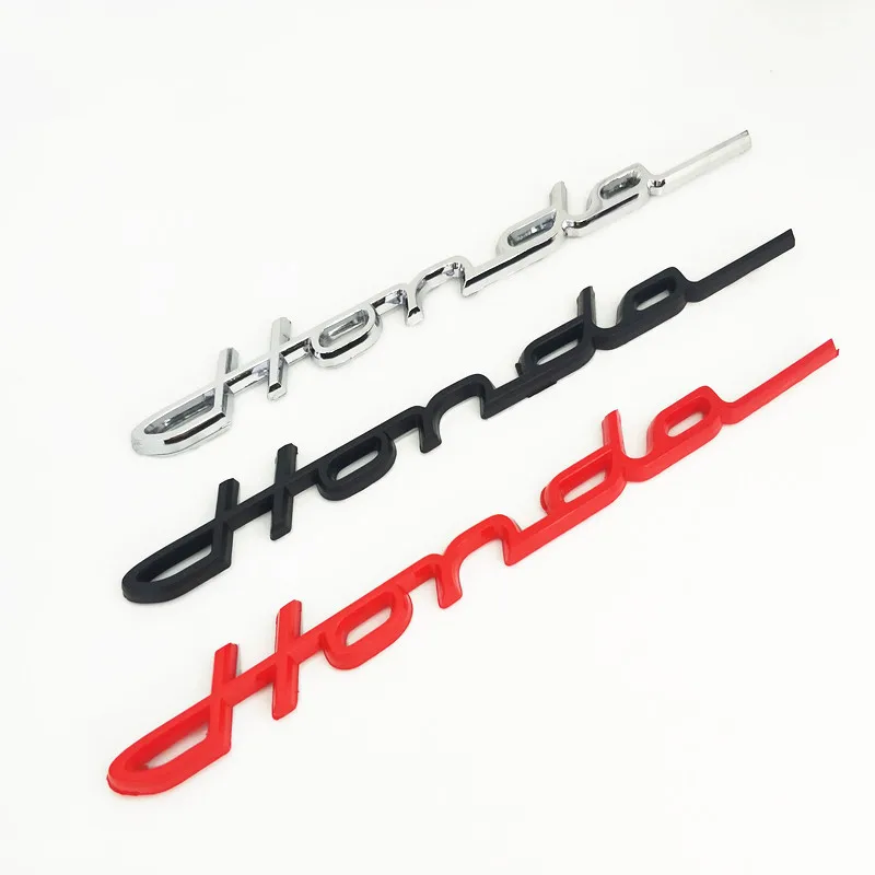 3D наклейки из АБС-пластика для заднего багажника автомобиля серебристые черные