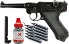 Металлический Настенный пистолет Umarex Legends Luger P.08 .177 (пистолет + CO2, журнал и BB), 8*12 дюймов