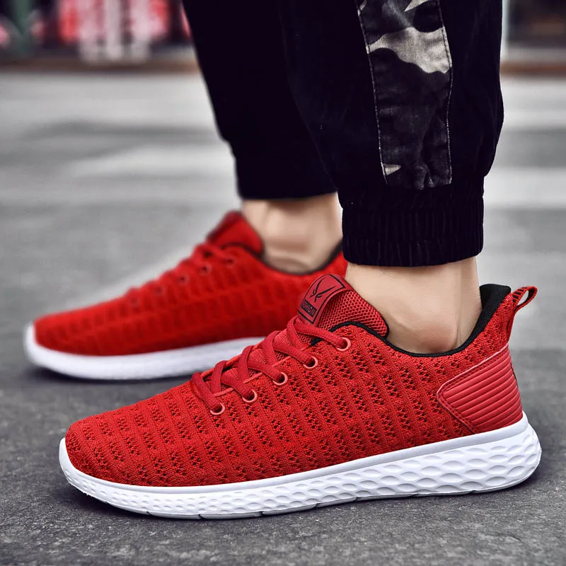 Кроссовки мужские повседневные дышащие черные весна-лето 2019 |