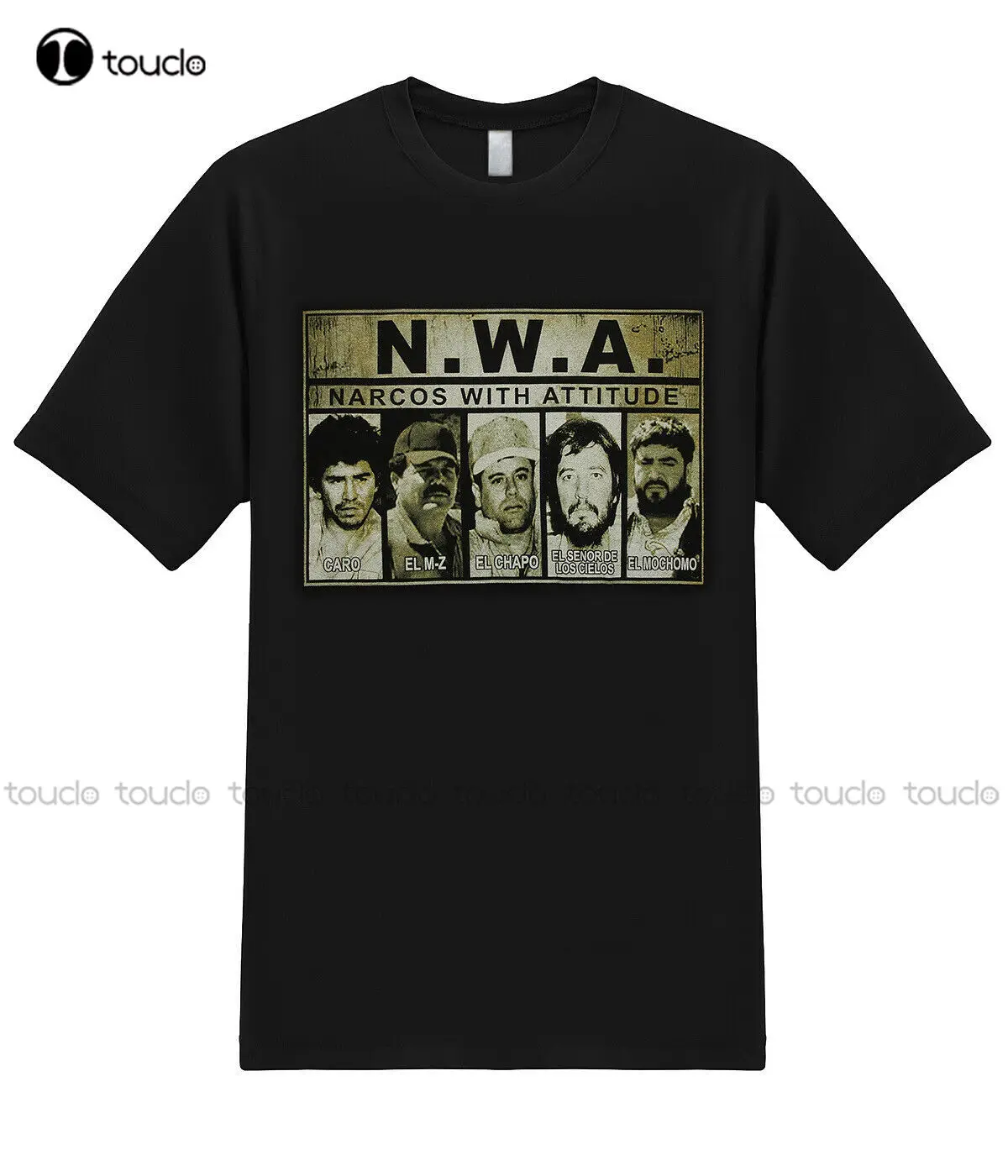 

New N.W.A. El Chapo Guzman Last Narco Nwa Mexico Bosss Drug Cartel Graphic T-Shirts Cotton Tee Shirt
