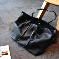women genuine leather handbag shoulder handbag handle shoulder bag fashion liner bag wallet large travel stray bag shopping bag