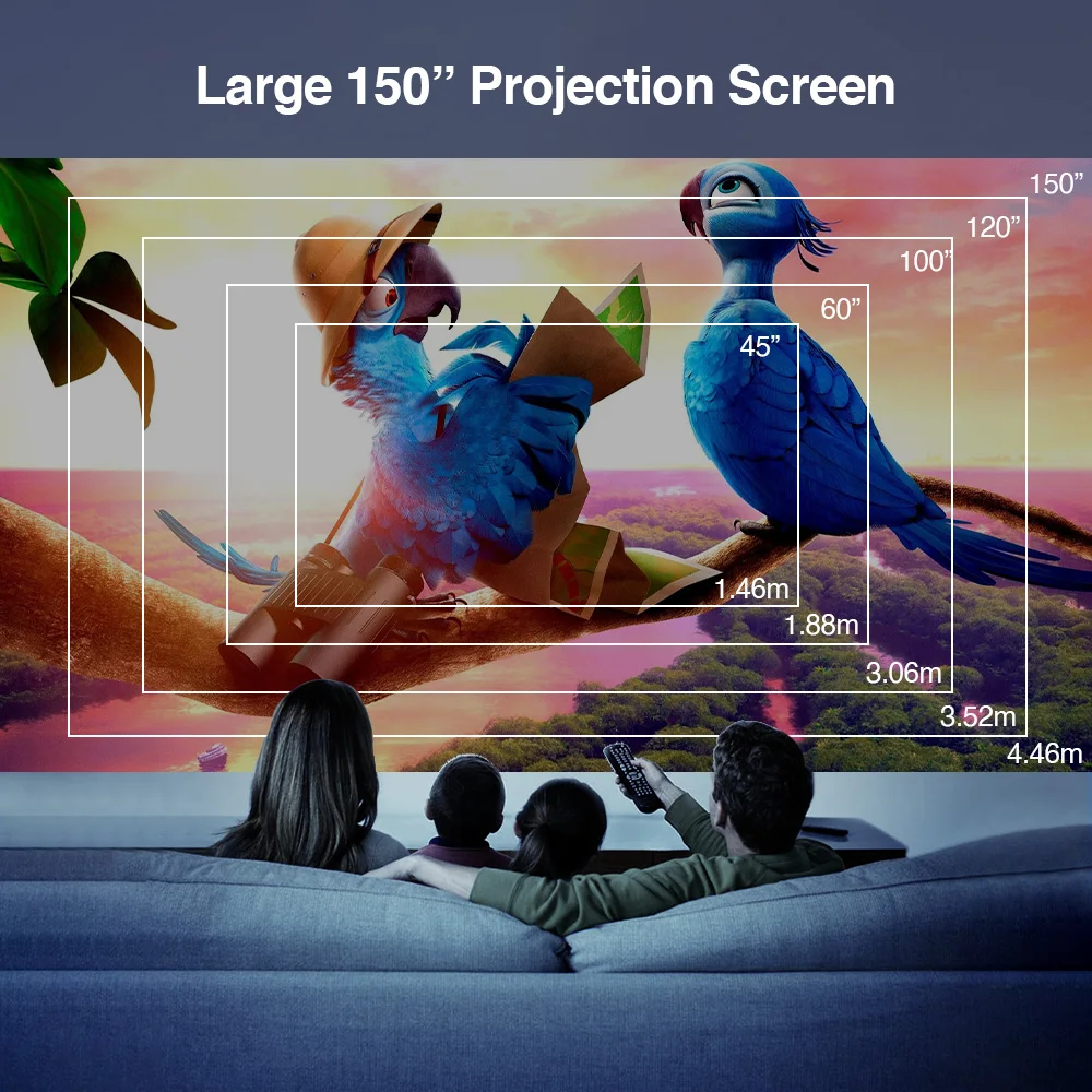 Мини Портативный Wifi проектор Bluetooth беспроводной HD USB поддержка 1080P Airplay Miracast для iOS