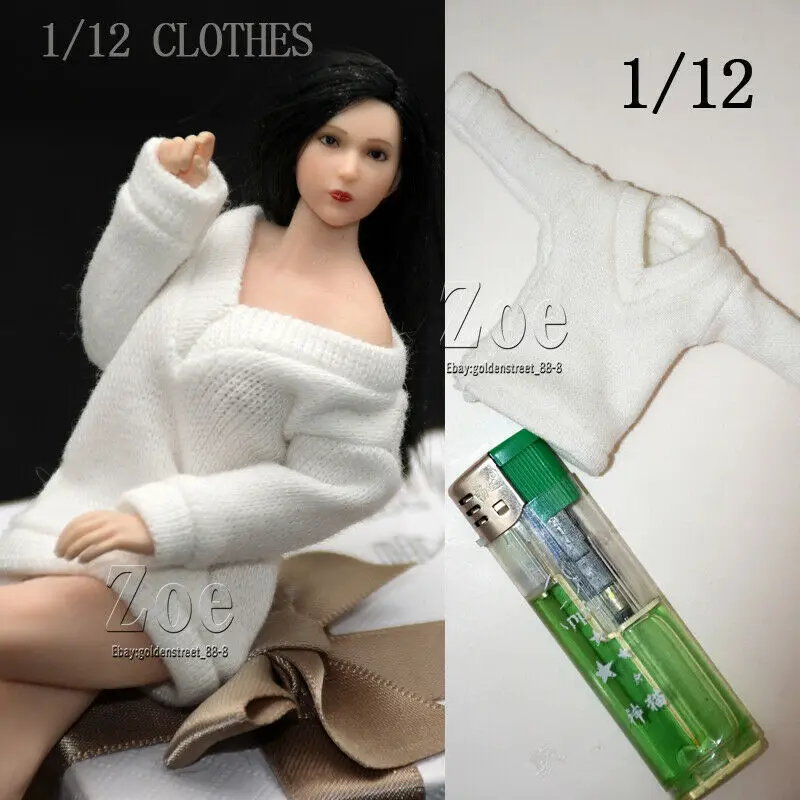 

1/12 Female Soldier Loose Sweater Soldier Clothes Model Fit 12'' PH TBL Action Figure Dolls