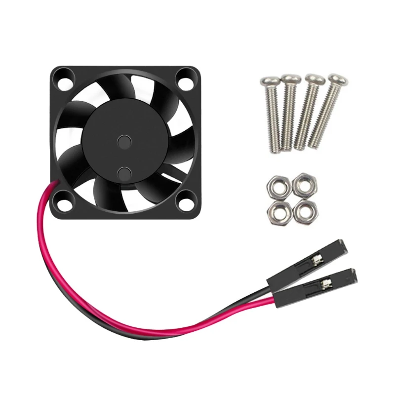 2Pcs DC Brushless Cooling Fan 30x 30mm Cooler Heatsink Radiator One-to-Two Pin 3.3V 5V for Raspberry Pi 3 B +/3/2/B +/NESPi D7WC |