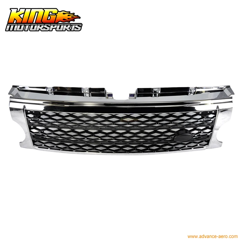 Подходит для Land Rover Discovery 3 05-09 хромированная черная решетчатая гриля LR3 2005-2009