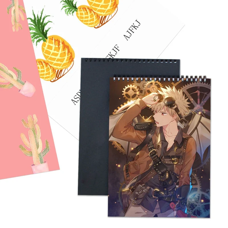 

A4 Anime My Hero Academia Watercolor Paper Sketch Book Portable Sketchbook Graffiti Sketch Hand Painting Notebook