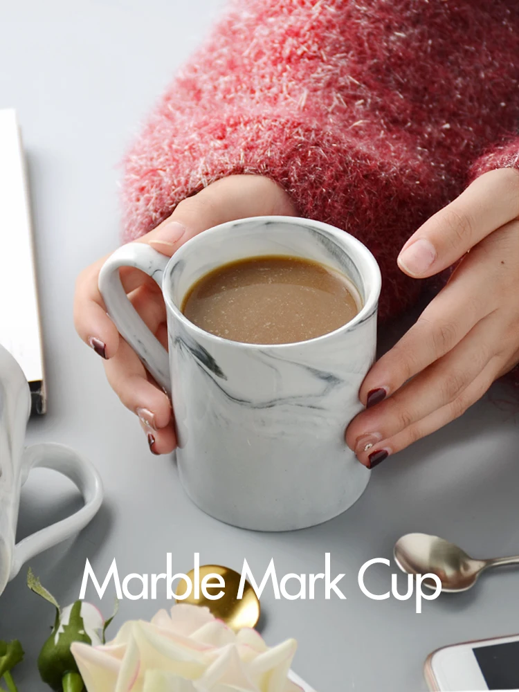 Мраморные кружки подарок для влюбленных утренняя кружка молоко чай кофе