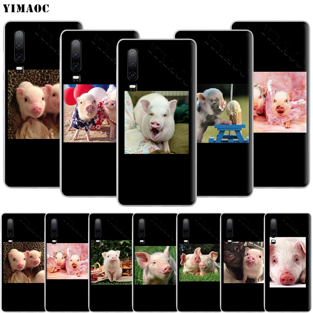 Чехол для телефона YIMAOC с изображением пары мультяшной милой свиньи Для Huawei Mate 30 20