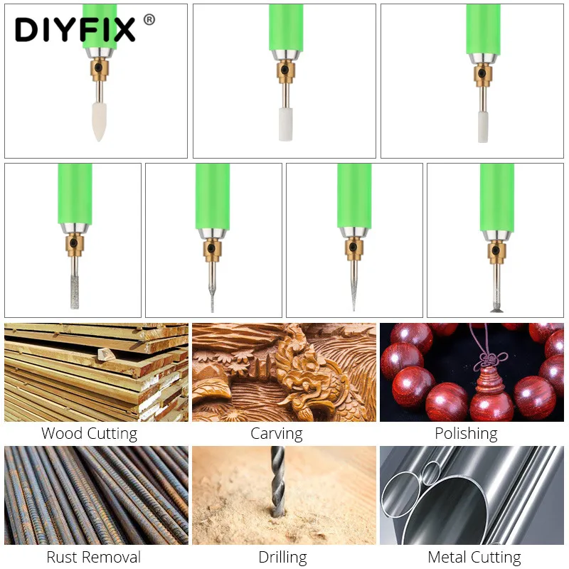 Электрический перезаряжаемый шлифовальный станок DIYFIX ручка для полировки