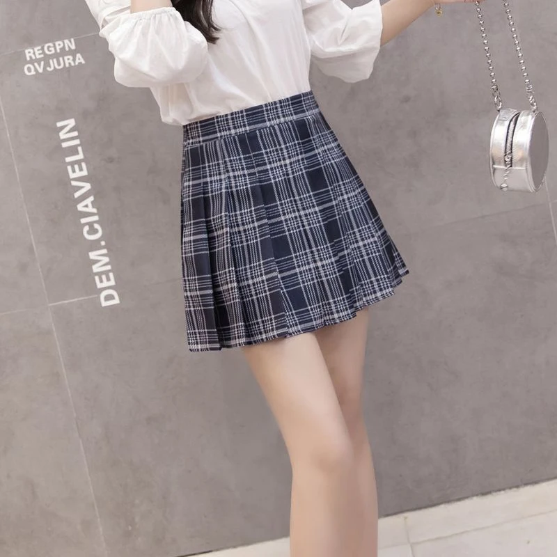 Плиссированная юбка GOPLUS Женская Осенняя мини консервативного стиля размера плюс