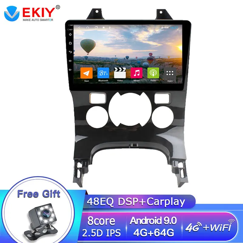 EKIY 9 &quotIPS Автомобильный мультимедийный плеер авторадио для Peugeot 3008 2009 2015 Android 0 GPS