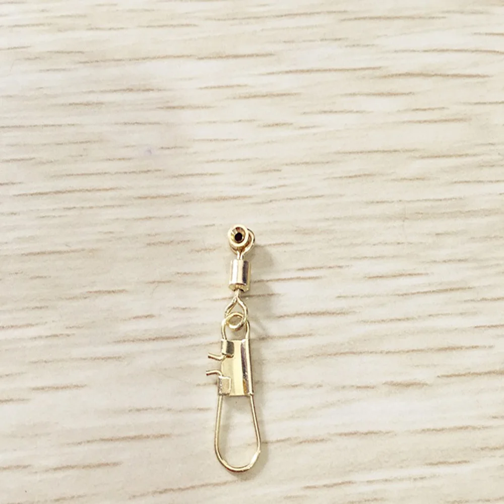 10 20 шт./лот морские бобы с золотой Медной головкой рыболовные Вертлюги крючок