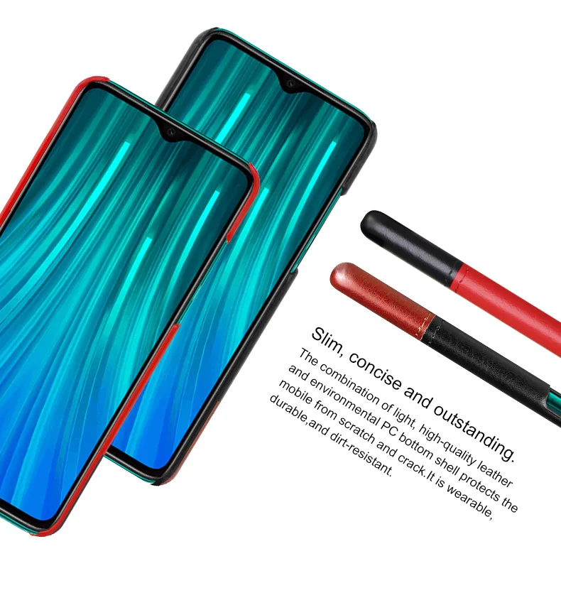 Роскошные Чехлы Imak Ruiyi для Xiaomi Redmi Note8 Note 8 Pro, тонкий чехол для задней крышки телефона, жесткий чехол для ПУ ПК, деловые обложки