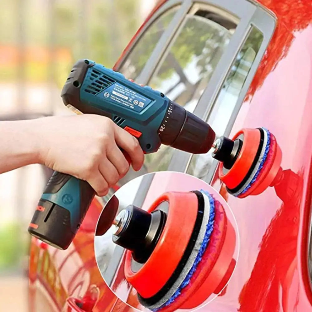 

1set Car Beauty Waxing Pad Auto Polishing Pad Car Sponage Pad Maintenance Auto For Car Care B7Y2