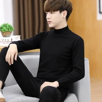 2021 personalized men sweater regular long sleeve round neck customize advertising sweater a836 open collar grey blue wool