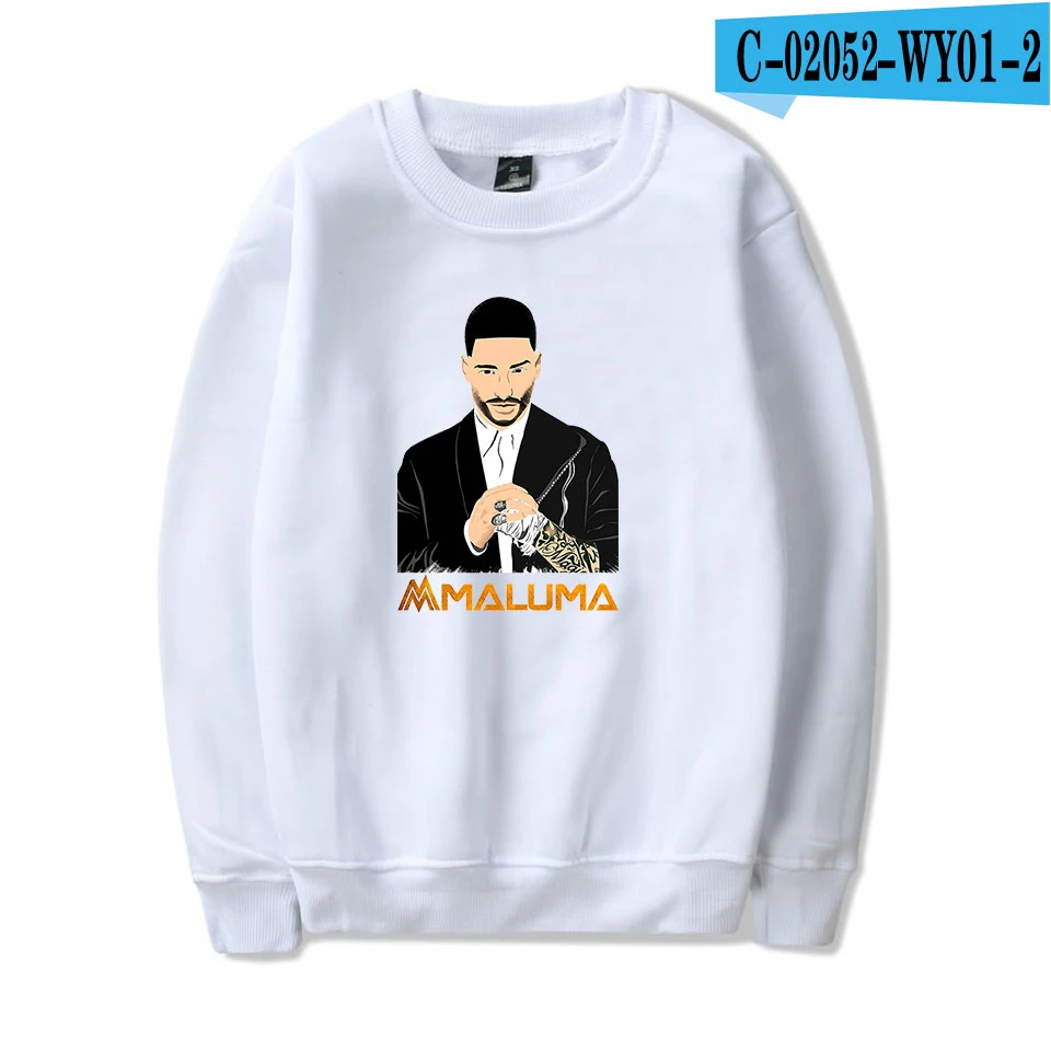 Горячая maluma монолитные толстовки для мужчин/женщин толстовки Harajuku maluma модные повседневные корейские поп осень зима - Цвет: white