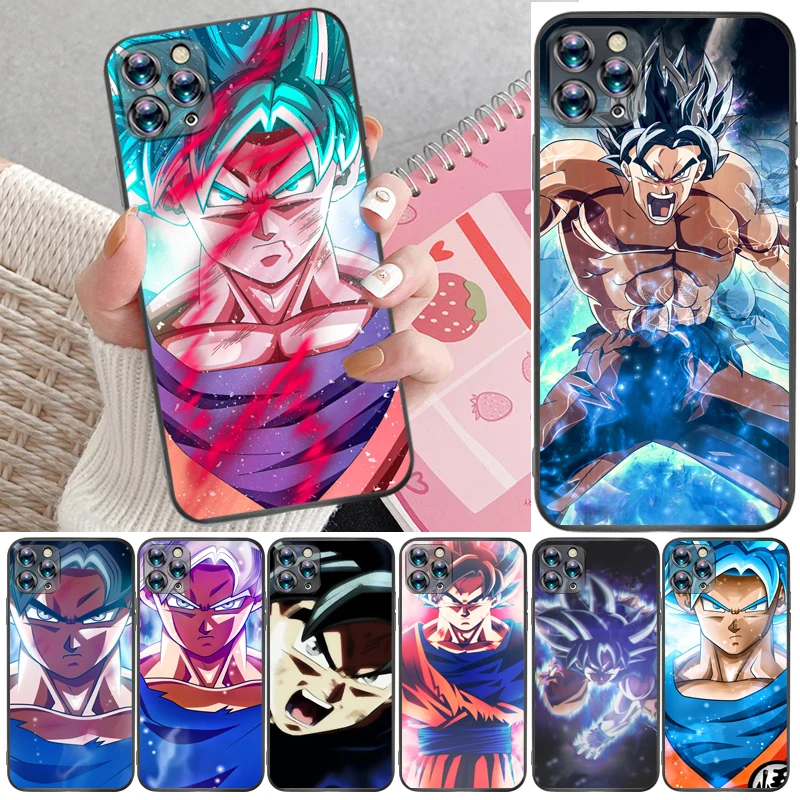 

Figure Super Warrior Anime Dragon Color Painting Phone Case For iPhone XR XS Max Coque Funda Carcasa